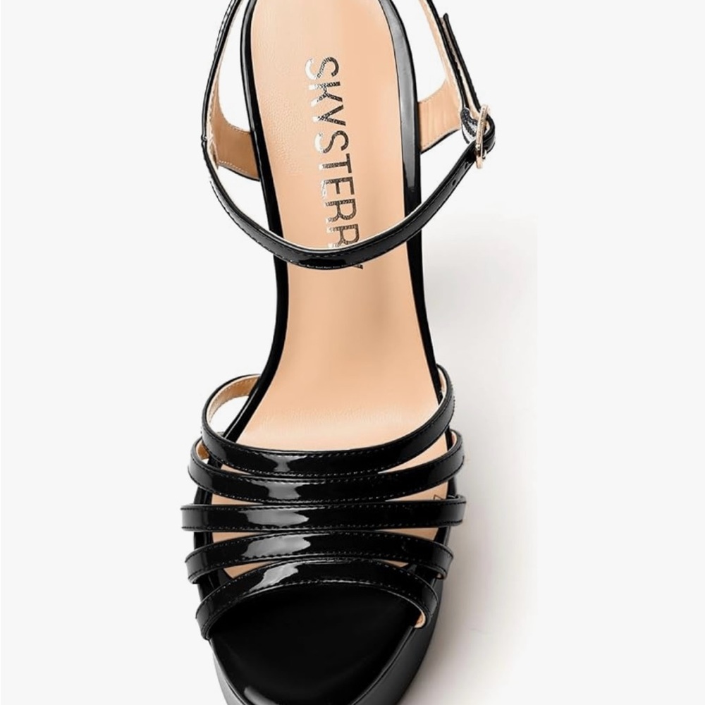 Black Strappy Women's Sandals